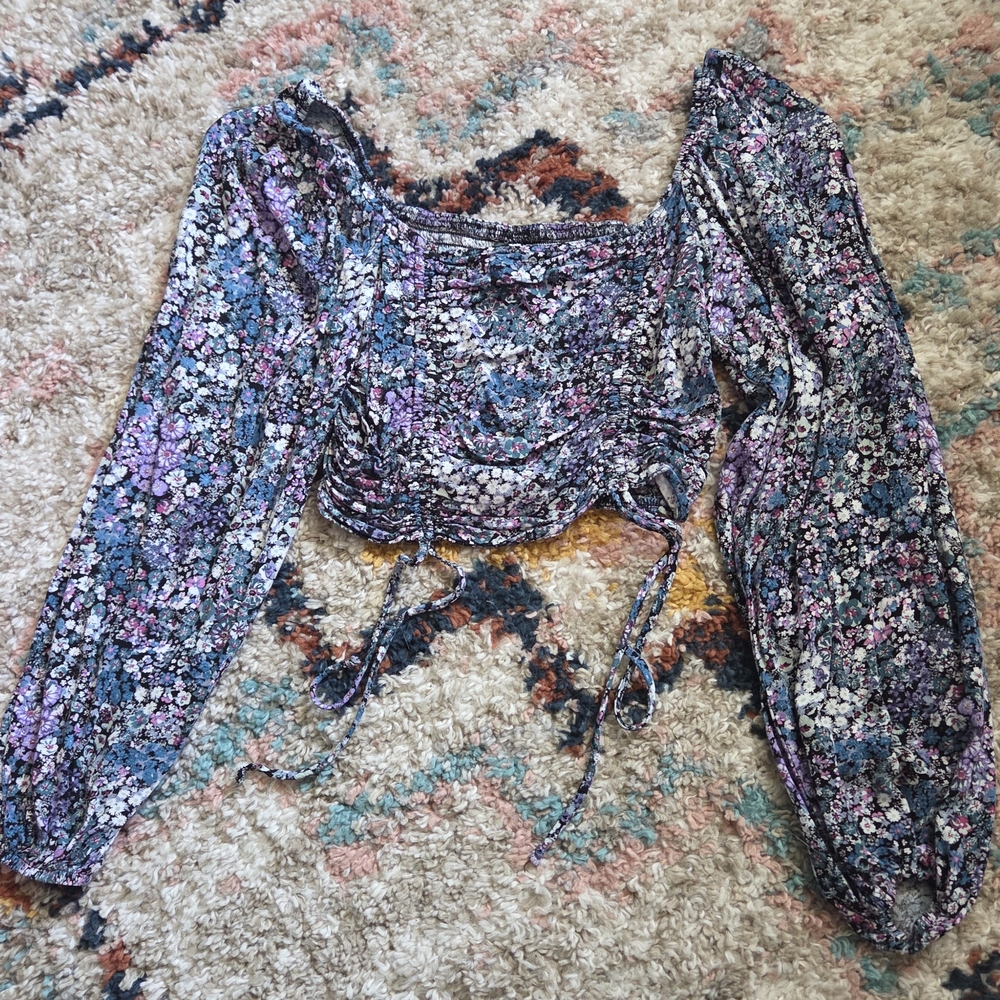 Floral Long Sleeve Women's Top